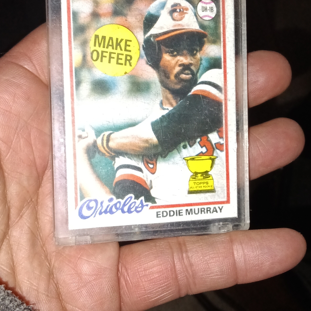 Topps Orioles Card - White, Orange, Black